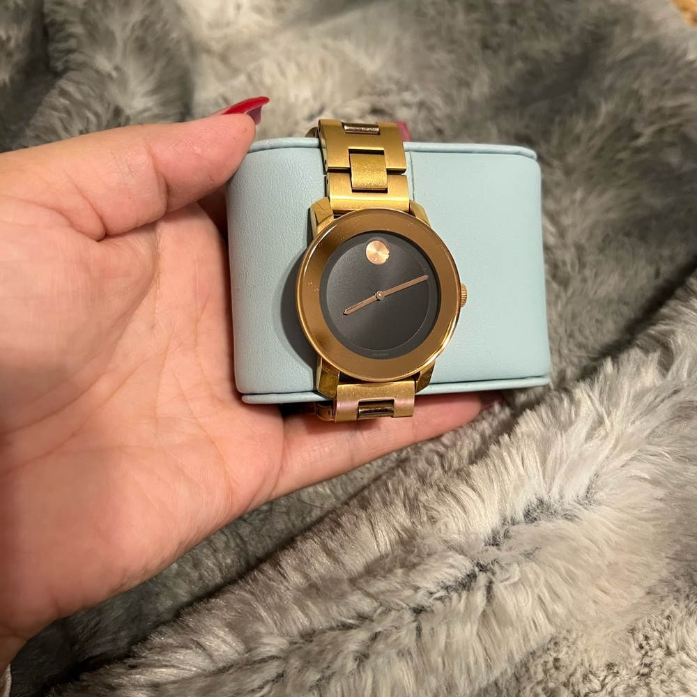 Wonens gold movado watch